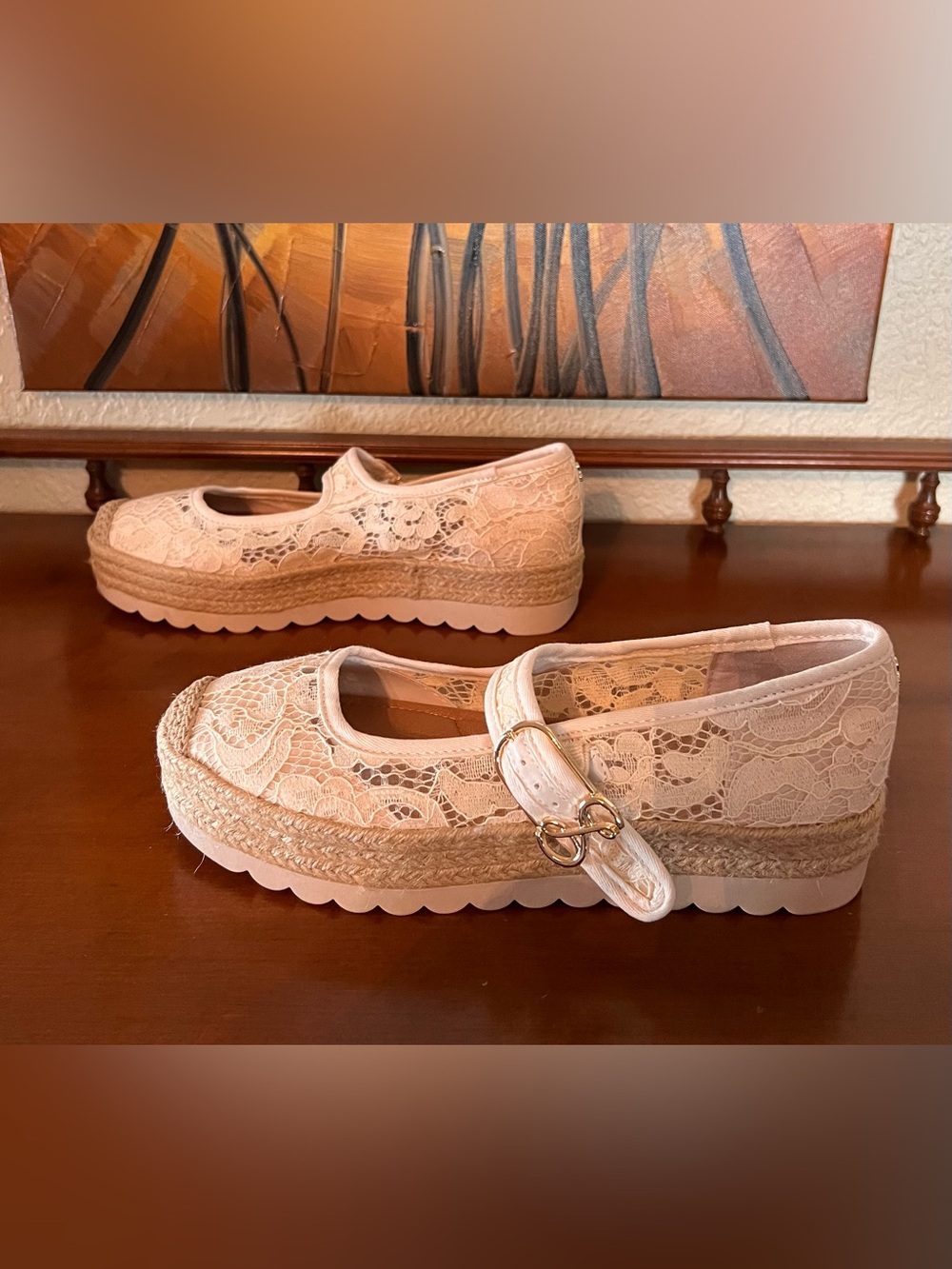 Sam & Libby Isla Espadrille Mary Jane Platform Flats - Picture 6 of 13